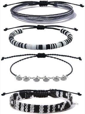Handmade Braided Adjustable Ankle Bracelet Waterproof String Anklet Surfer Boho